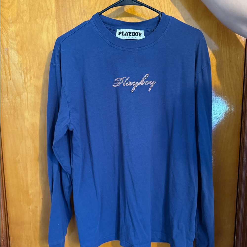 Playboy Blue Long Sleeve Shirt